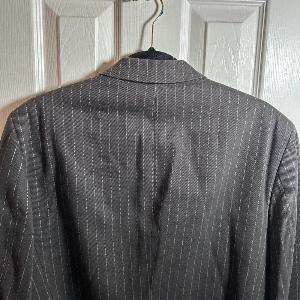 Banana Republic Tailored 3 Button Striped Blazer 42S Cotton Jacket‎